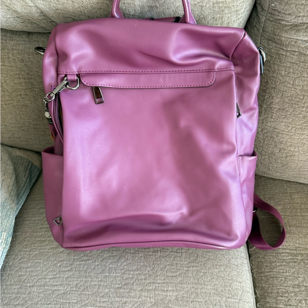 Purple backpack